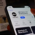 Porta-Potty Confession SHOCKER: Maine Candidate Exposed Close-up of a smartphone displaying the ABC News app