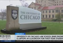 Law School Bets Handwritten Notes Beat AI Shortcuts UChicago bans phones, laptops in 1st year classes to curb AI use