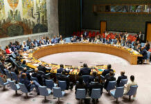 The Biggest Military Budget in U.S. History Is Here UN Security Council meeting in session, multiple representatives attending.
