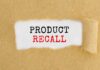 Product Recall text revealed under torn paper